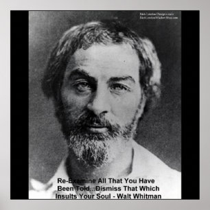 Walt Whitman "Insulta Al Alma" Posters Sabios