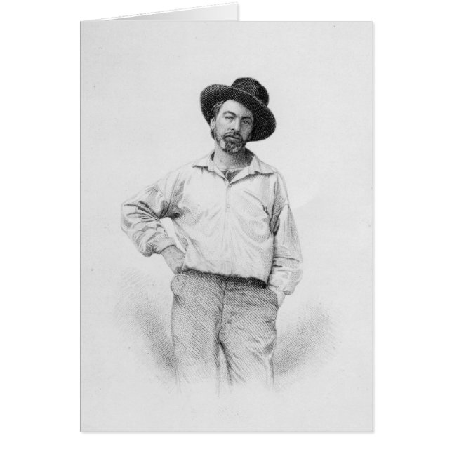 Walt Whitman, portada a las "hojas de (Frente)
