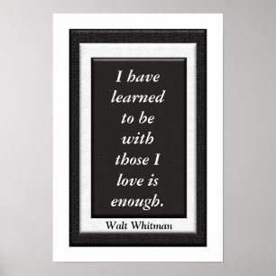 Walt Whitman - poster de arte