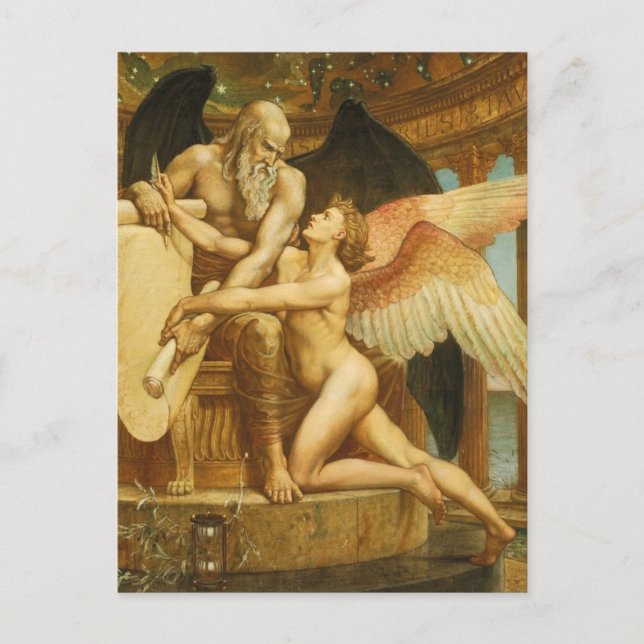 Walter Crane - El rollo de la postal del destino (Anverso)