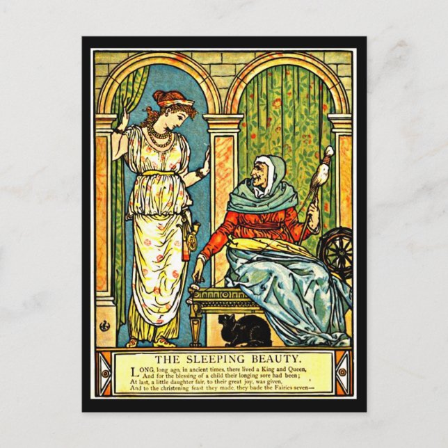 Walter Crane, Ilustracion de postales de época 12 (Anverso)