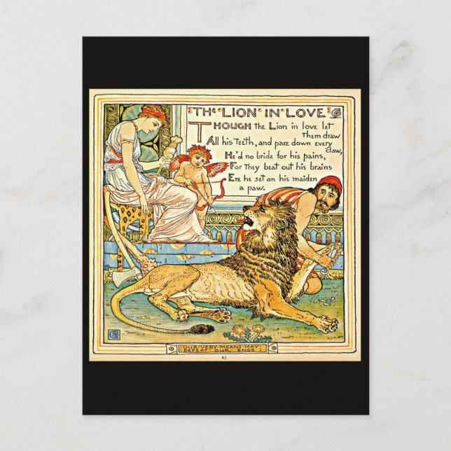 Walter Crane, Ilustracion de postales de época 20 (Anverso)