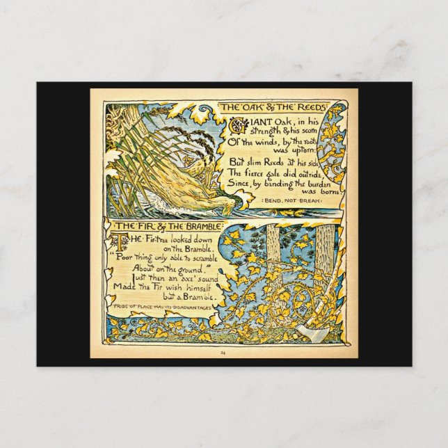 Walter Crane, Ilustracion de postales de época 23 (Anverso)