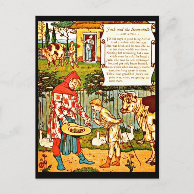 Walter Crane, Ilustracion de postales de época 4 (Anverso)