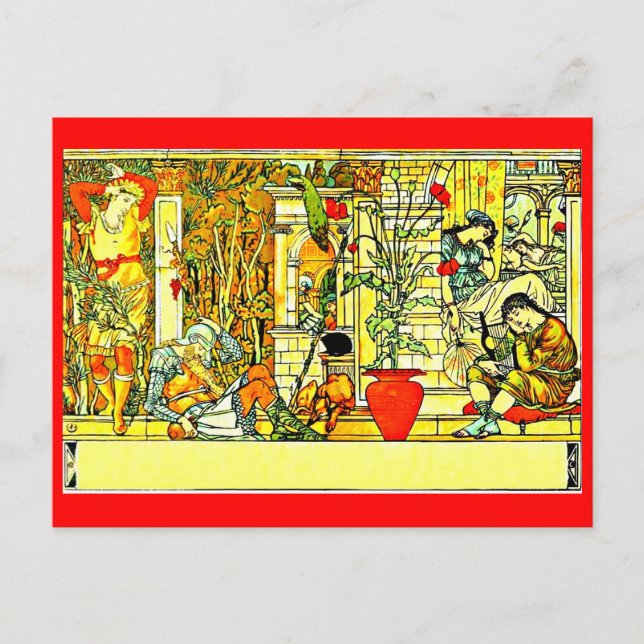 Walter Crane, Ilustracion de postales de época 44 (Anverso)