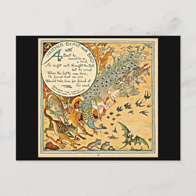 Walter Crane, Ilustracion de postales de época 54 (Anverso)