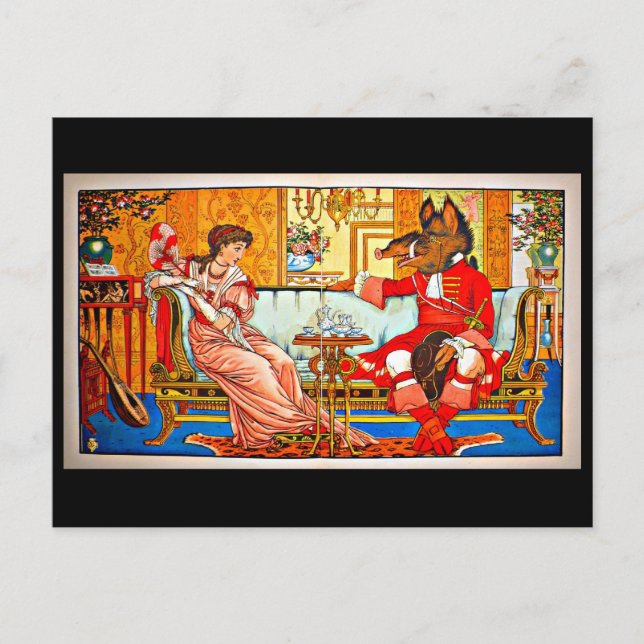 Walter Crane, Ilustracion de postales de época 59 (Anverso)