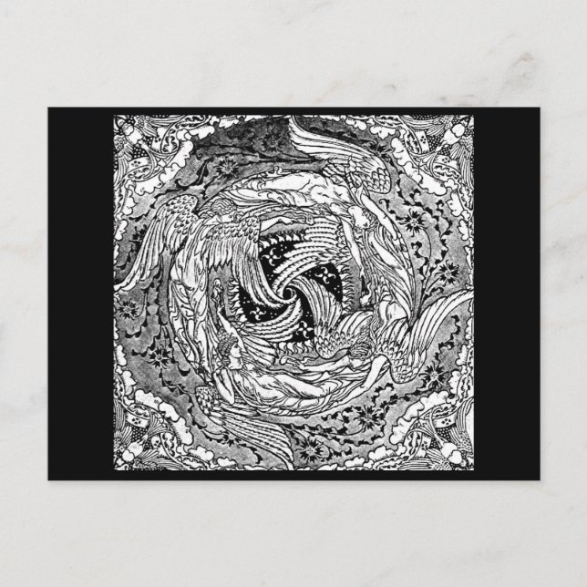 Walter Crane, Ilustracion de postales de época 62 (Anverso)