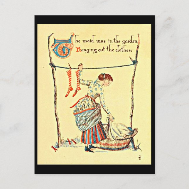 Walter Crane, Ilustracion de postales de época 64 (Anverso)