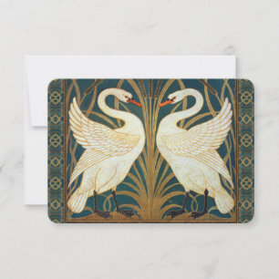 Walter Crane Swan, Rush E Iris Art Nouveau