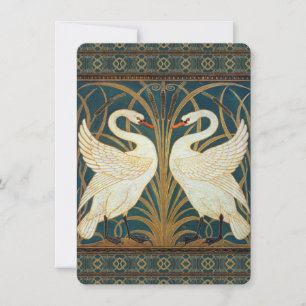 Walter Crane Swan, Rush E Iris Art Nouveau