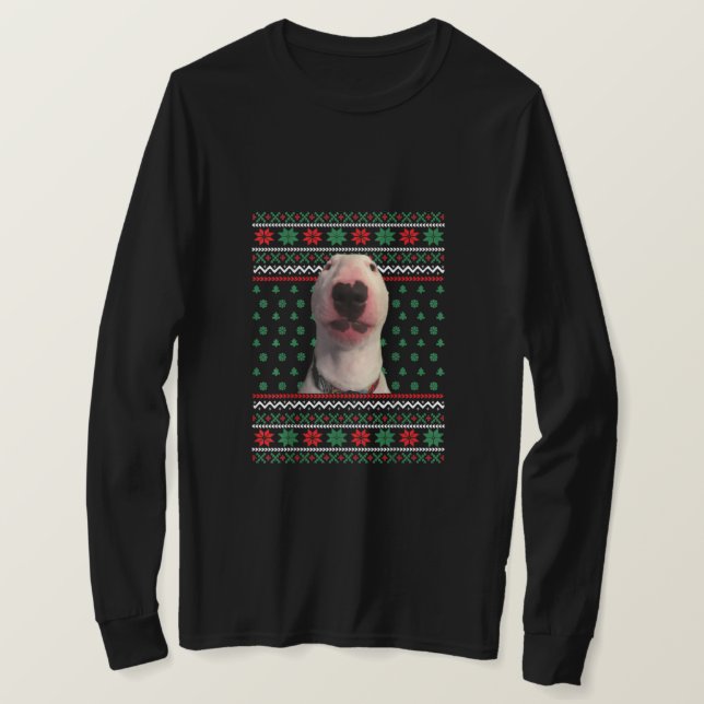 Walter Dog Meme Navidades feos Sweater Xmas Gracio (Anverso del diseño)