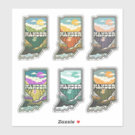 Wander Indiana Vinyl Pegatina Sheet