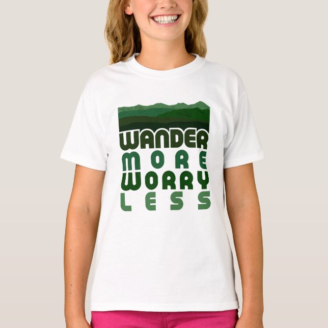 Wander Más Preocupación Menos Camiseta (Anverso)