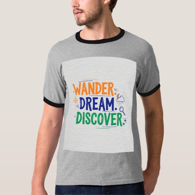 Wander. Soñar. Descubre el diseño de camisetas (Anverso)