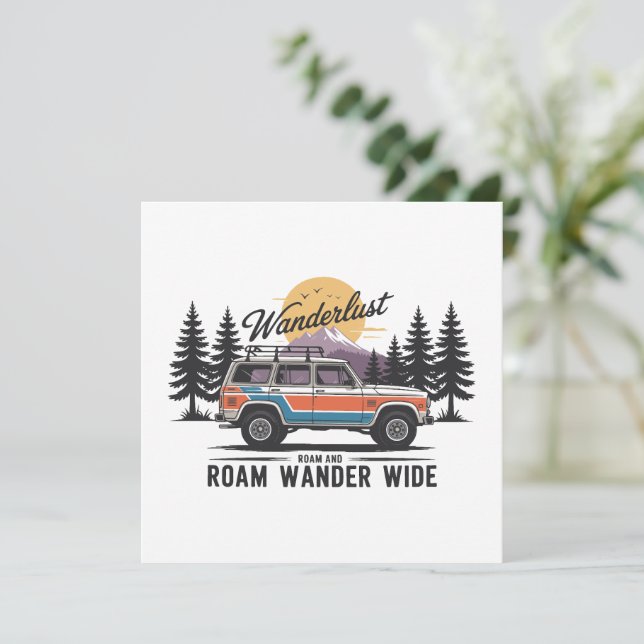 Wanderlust Camper - Vagar y Vagar Sin Fin (Anverso de pie)