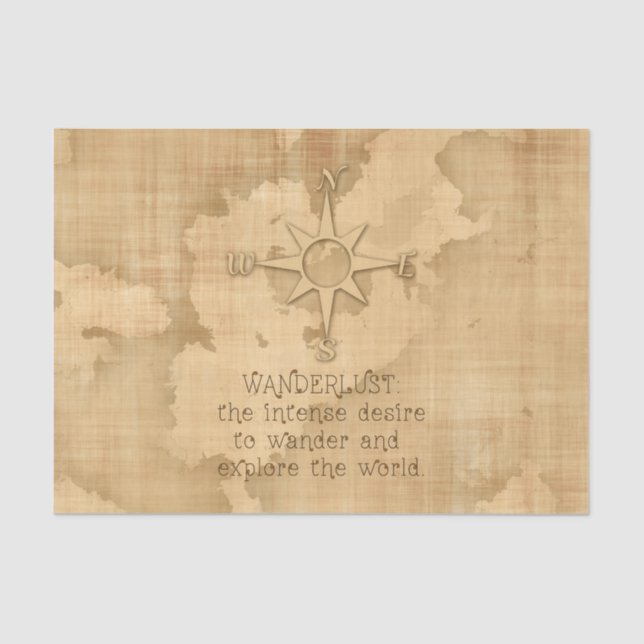 Wanderlust…" Cita que viaja en el papel del (Anverso)