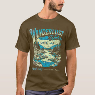 Wanderlust Waters es la camiseta básica de los hom