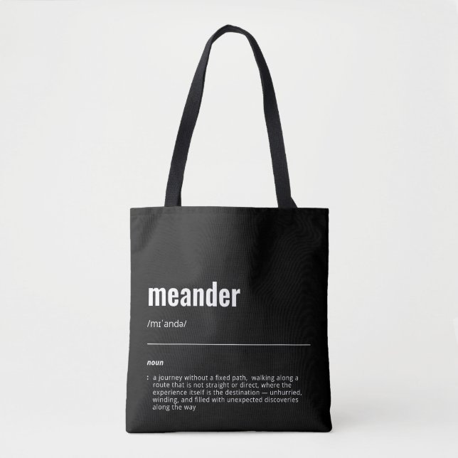 WanderTag - Bolsa moderna de tocador negro (Anverso)