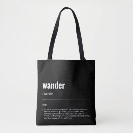 WanderTag - Bolsa moderna de tocador negro