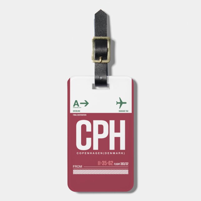 WanderTag - Etiqueta de equipaje (Frente Vertical)