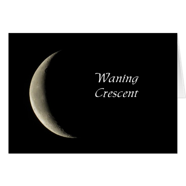 Waning Crescent Moon (Anverso (Horizontal))