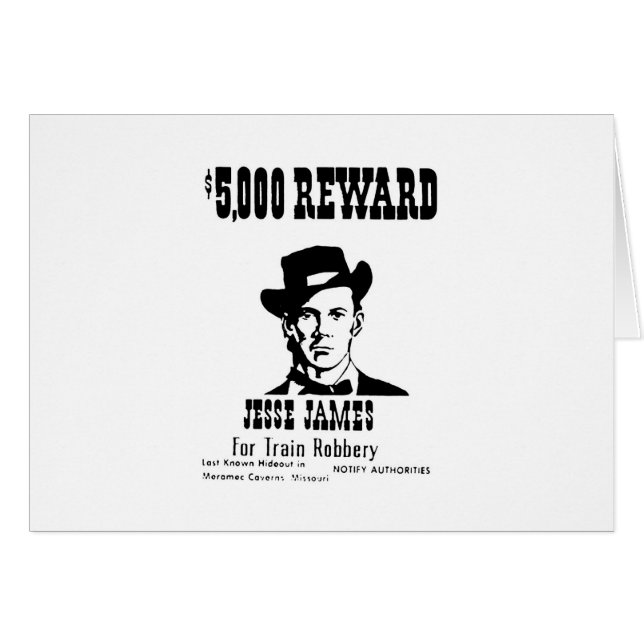 Wanted Jesse James (Anverso (Horizontal))