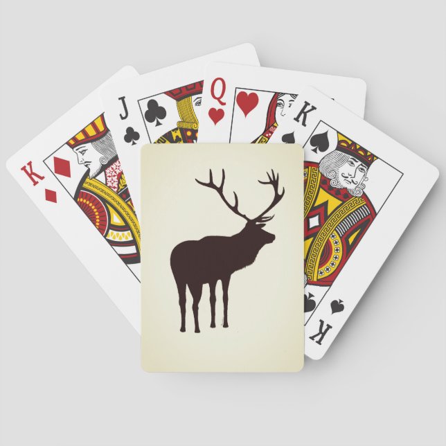 Wapiti. Cartas de juego, cartas, juegos (Reverso)