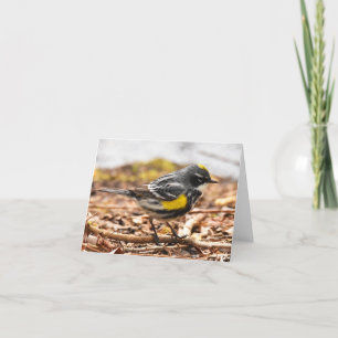 Warbler de Rumped Amarillo #1 - Tarjeta de nota en
