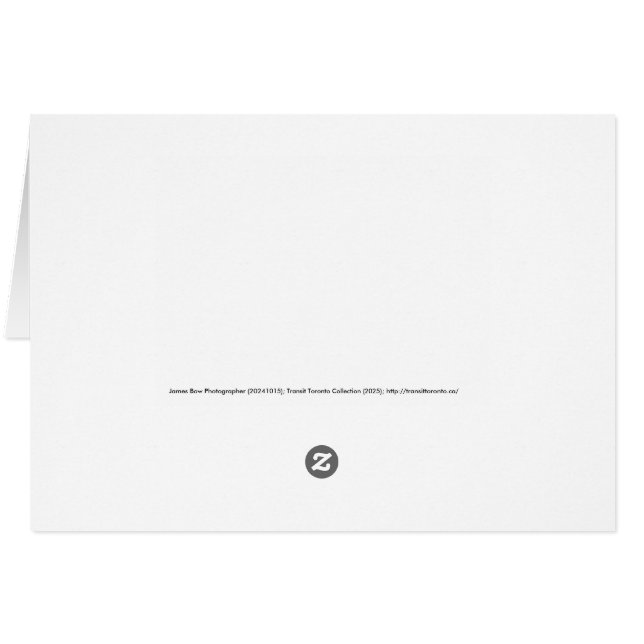 Warden Woods Autumn Sky Subway Thank You Card (Reverso Horizontal)