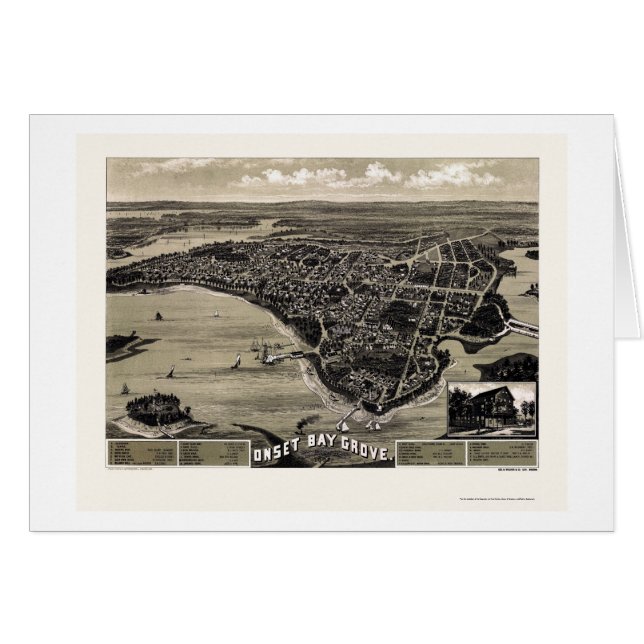 Wareham, mapa panorámico de las MAMÁES - 1885 (Anverso (Horizontal))