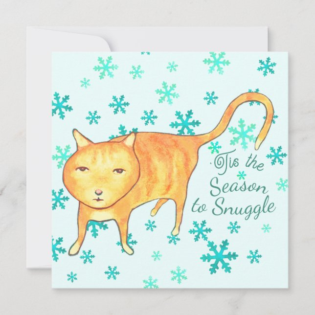 Warm Fuzzies & Winter Flurries Christmas Card (Anverso)