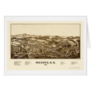 Warner, mapa panorámico del NH - 1887