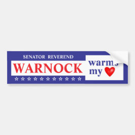 Warnock Calienta Mi Pegatina Del Parachoques Del C