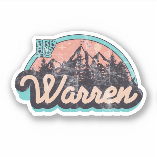 Warren, Arkansas  Calcomanía (Anverso)
