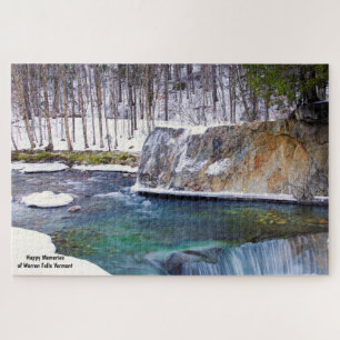 Warren Falls Vermont. Rompecabezas