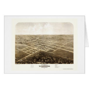 Warrensburg, mapa panorámico del MES - 1869