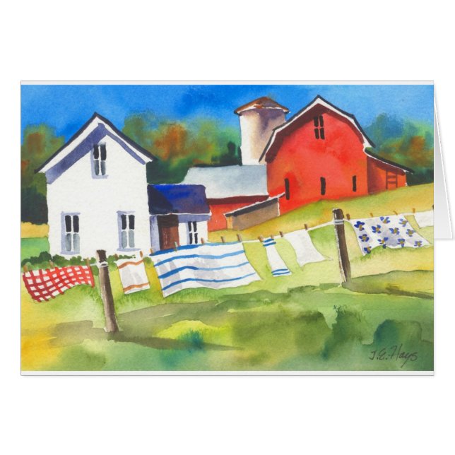 Washday en la granja (Anverso (Horizontal))