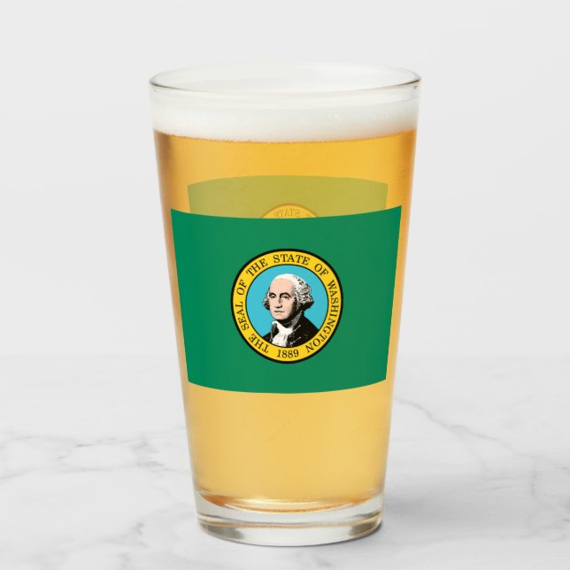 WASHINGTON BEER GLASS (Anverso (lleno))