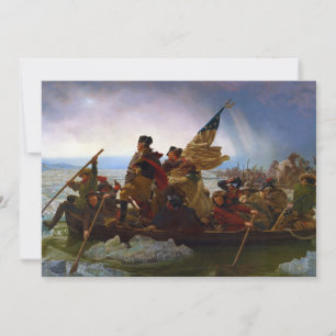 Washington cruza la ciudad de Delaware, por Emanue