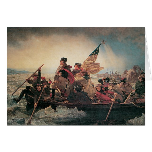 Washington cruzando el Delaware de Emanuel Leutze (Anverso (Horizontal))