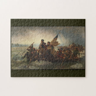 Washington cruzando el rompecabezas del arte Delaw