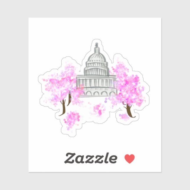 Washington, D.C. ./U.S. Capitol Pegatina (Hoja)