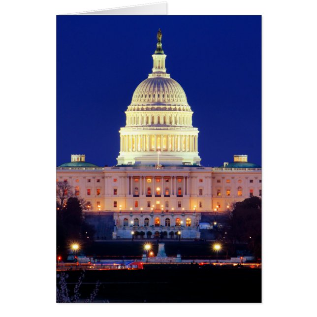 Washington DC Capitolio de Estados Unidos en Dusk (Frente)