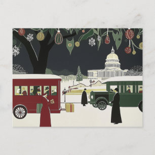 Washington DC estilo Art Deco tarjeta Capitolio Ed