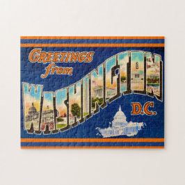 Washington DC Postcard Jigsaw Puzzle