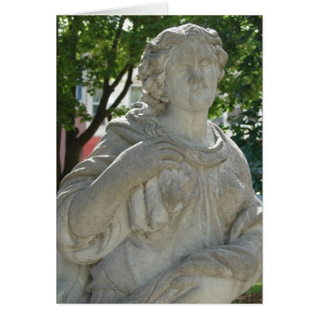 Washington, Iowa Lady en la estatua del parque (Frente)