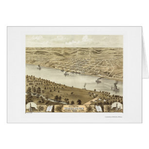 Washington, mapa panorámico del MES - 1869