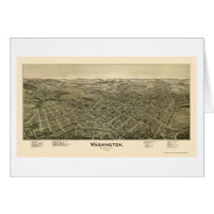 Washington, mapa panorámico del PA - 1897