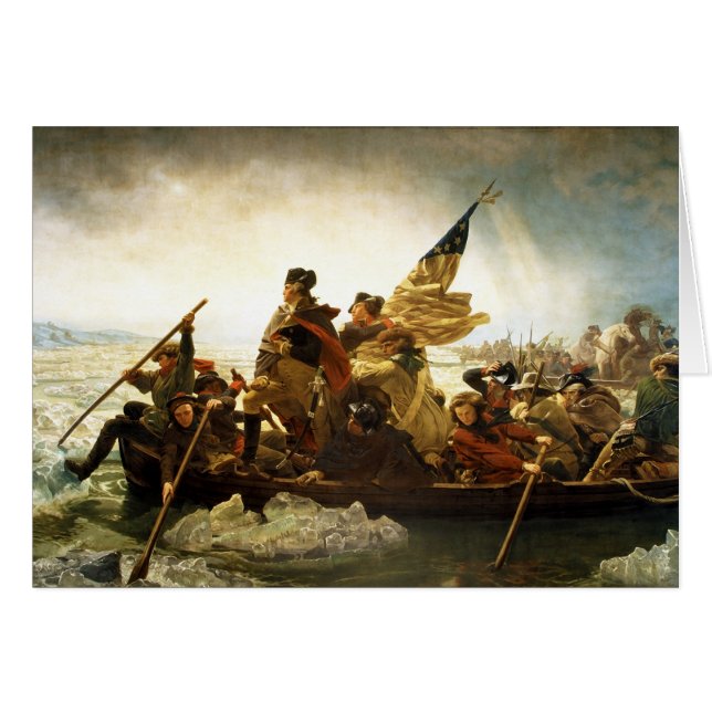 Washington que cruza el Delaware de Manuel Leutze (Anverso (Horizontal))
